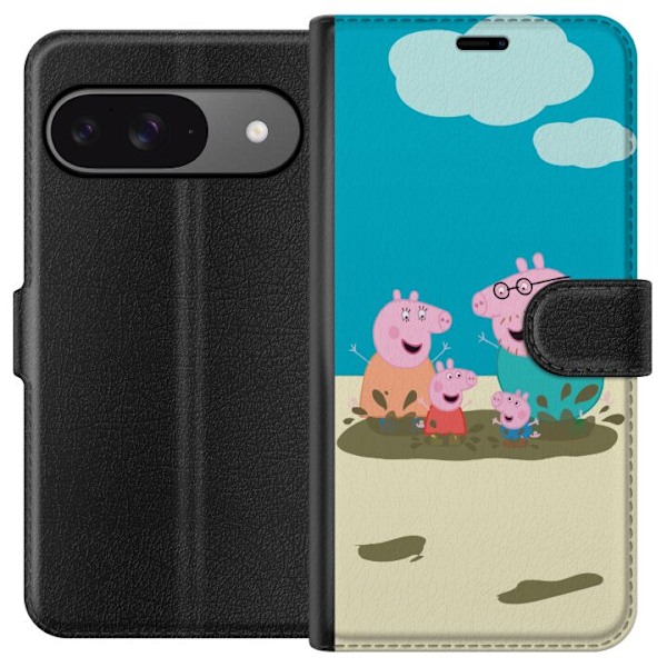 Google Pixel 9 Pro Lompakkokotelo Greta Possu Perhe Jori Mutapuro Lasten Kuva Sarja Suosittu Lasten Hahmo Ilo