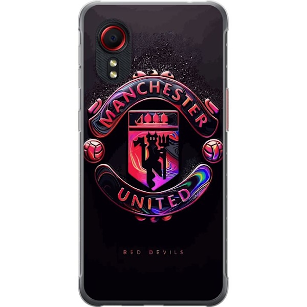 Samsung Galaxy Xcover 5 Genomskinligt Skal Manchester United