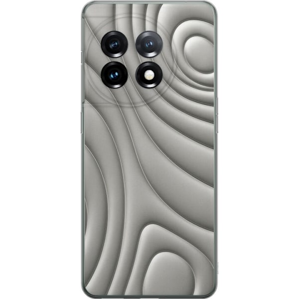 OnePlus 11 Läpinäkyvä kuori Hopea-aallot