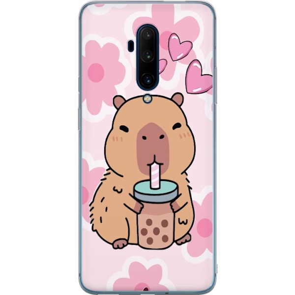 OnePlus 7T Pro Läpinäkyvä kuori Kawaii Capybara Sydän Anim