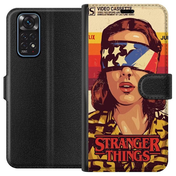 Xiaomi Redmi Note 11 Lompakkokotelo Stranger Things VHS