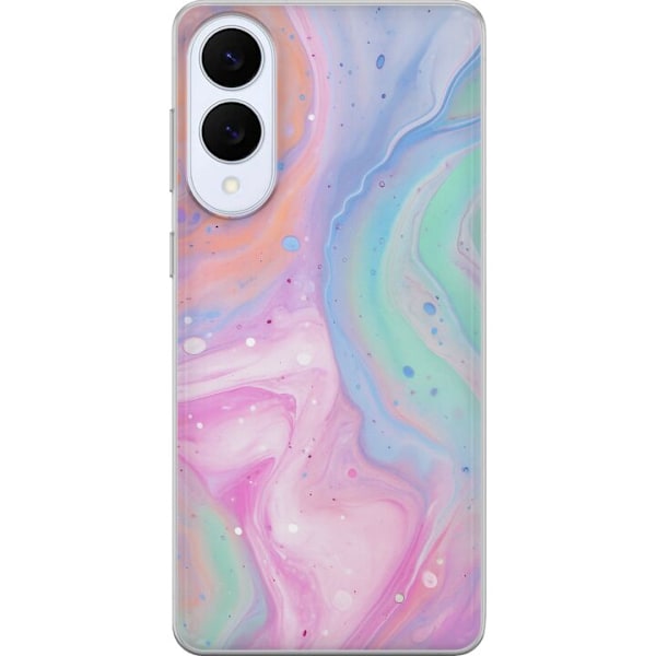 Samsung Galaxy S25 Edge Genomskinligt Skal Pastellmarmor