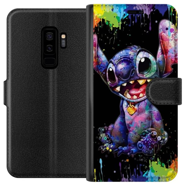 Kompatibel Tegnebogsetui til Samsung Galaxy S9+ Lilo og Stitch