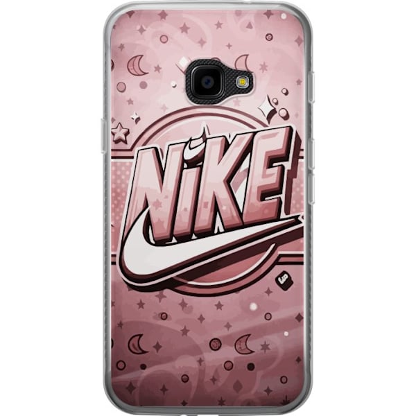 Samsung Galaxy Xcover 4 Gennemsigtig cover Nike Lyserød