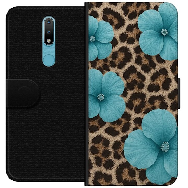 Nokia 2.4 Tegnebogsetui Blossom Beast