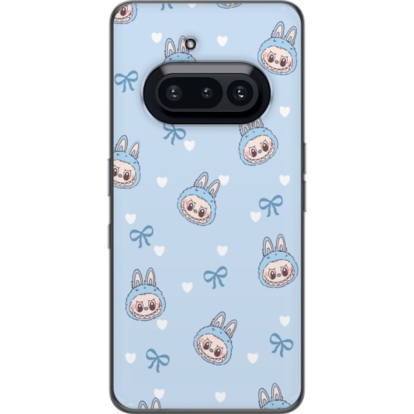 Nothing Phone (3a) Läpinäkyvä kuori Labubu Tuli Henki