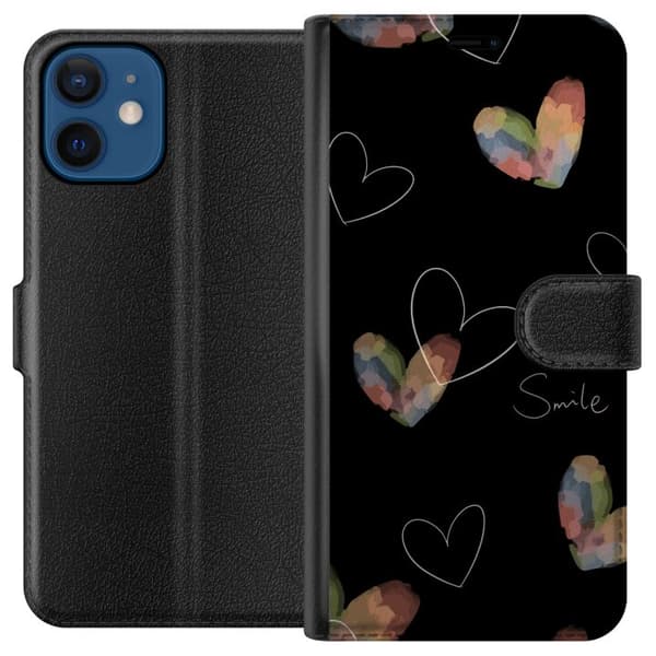Yhteensopiva Lompakkokotelo Apple iPhone 12 mini Sydän