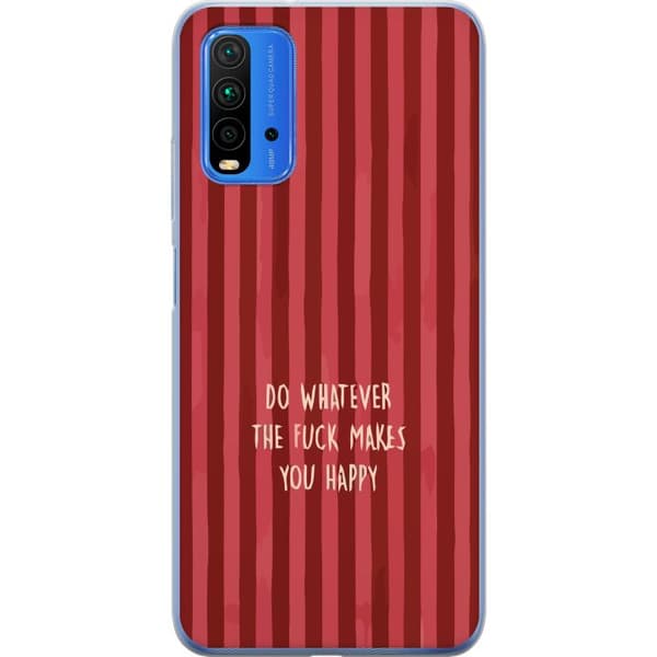 Kompatibelt Mobilskal till Xiaomi Redmi 9T Gör det som gör dig glad röd