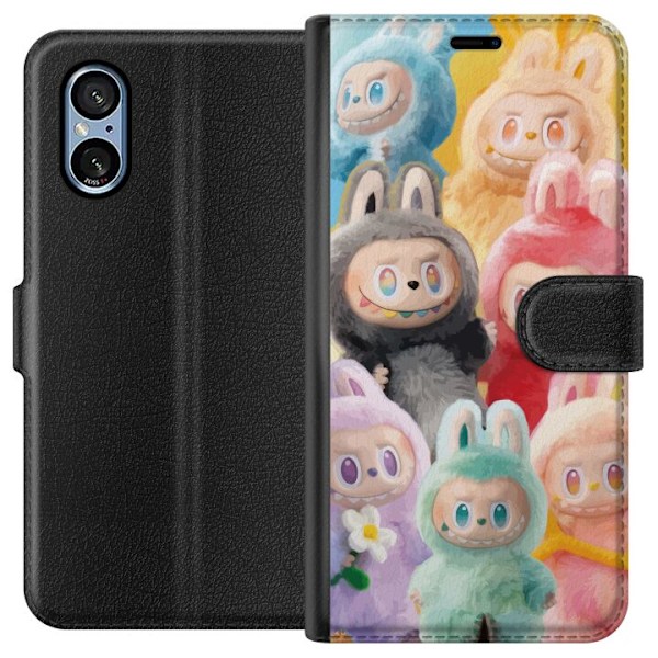 Sony Xperia 5 V Plånboksfodral Labubu Sketch Style – Handri