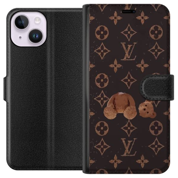 Kompatibelt Plånboksfodral till Apple iPhone 14 Louis V Teddy Bear