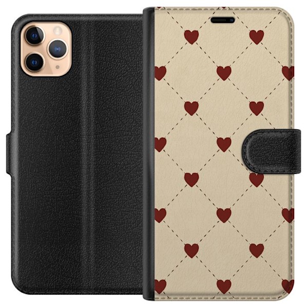 Apple iPhone 11 Pro Max Lompakkokotelo Sydänverkko