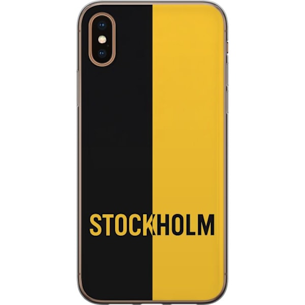 Apple iPhone XS Max Läpinäkyvä kuori Stockholm – jalkapallo