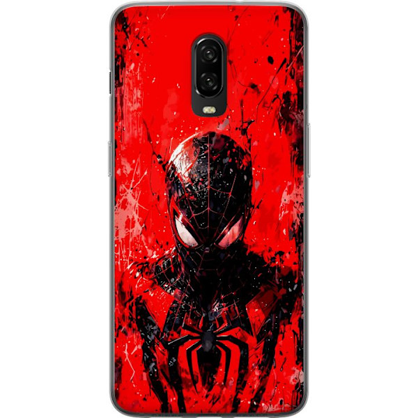 OnePlus 6T Läpinäkyvä kuori Spider Man