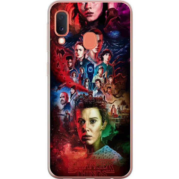 Samsung Galaxy A20e Gennemsigtig cover Stranger Things