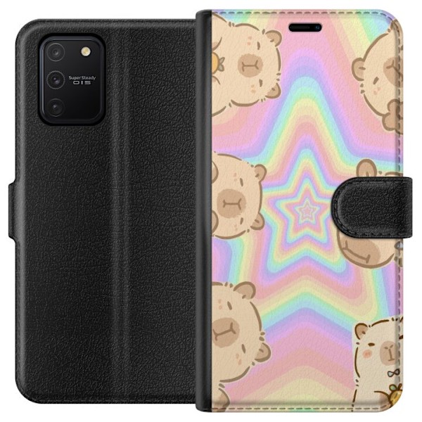 Samsung Galaxy S10 Lite Tegnebogsetui Kawaii Capybara Galaxy S