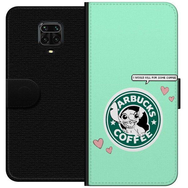 Xiaomi Redmi Note 9 Pro Lommeboketui Stitch Kaffe