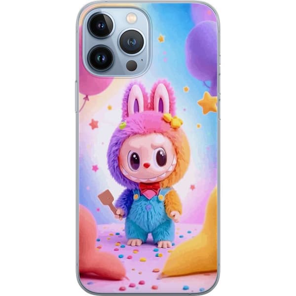 Kompatibelt Mobildeksel til Apple iPhone 13 Pro Max Vinyl monsterfigur kanin med nøkkelring