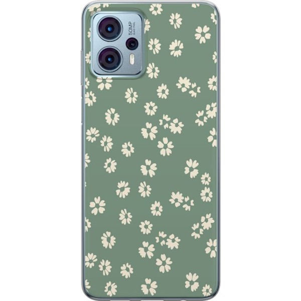 Motorola Moto G23 Gennemsigtig cover Blomsterdrøm - Farverigt