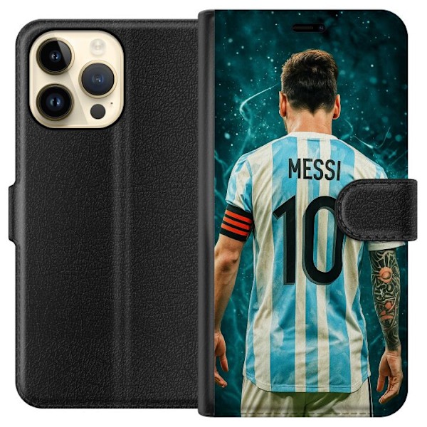 Apple iPhone 14 Pro Max Tegnebogsetui Messi