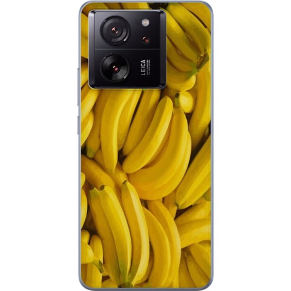 Xiaomi 13T Pro Genomskinligt Skal Banana Pattern – lekfullt