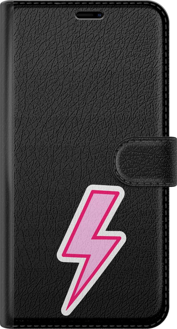 Kompatibelt Plånboksfodral till Google Pixel 10 Pro Rosa blixt - Rosa motiv med rosa blixt. rosa