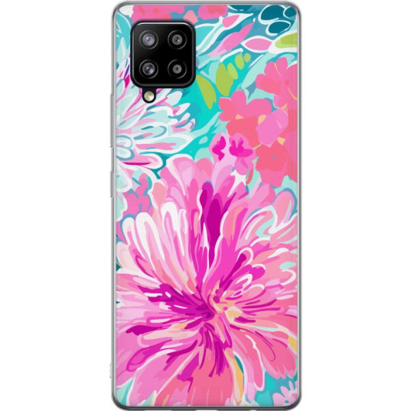 Samsung Galaxy A42 5G Gennemsigtig cover Blomsterrebs