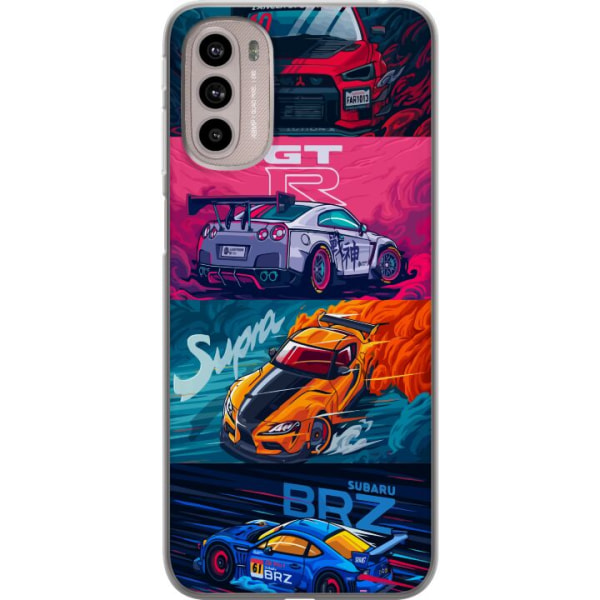 Motorola Moto G41 Läpinäkyvä kuori Subaru Racing