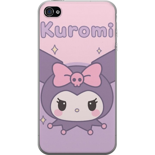 Apple iPhone 4 Genomskinligt Skal Kuromi Kawaii