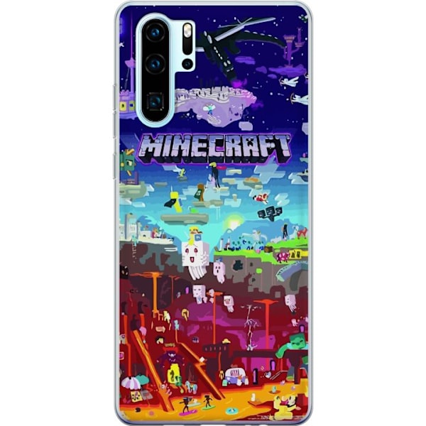 Huawei P30 Pro Gennemsigtig cover Minecraft