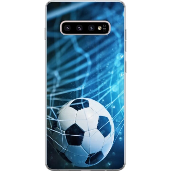 Samsung Galaxy S10+ Gjennomsiktig deksel Fotball