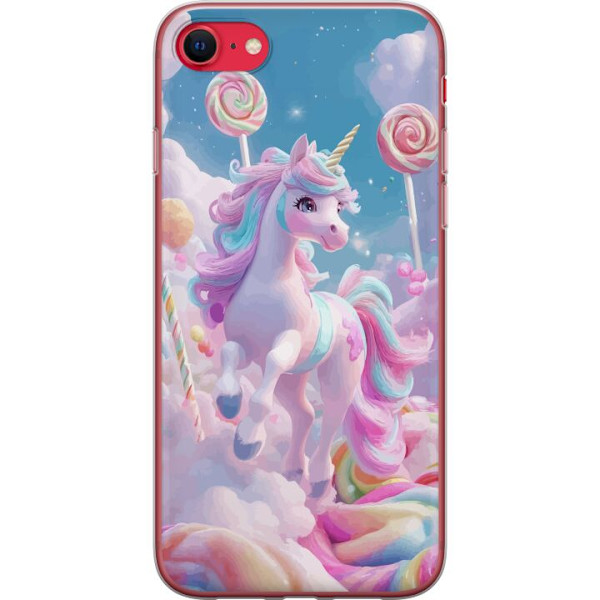 Apple iPhone SE (2020) Läpinäkyvä kuori Yksisarvinen Candy Pastel Kawaii Suunnittelu Söpö Suosittu Väri Graafinen Trendi Lapsen Teema Fantasia T