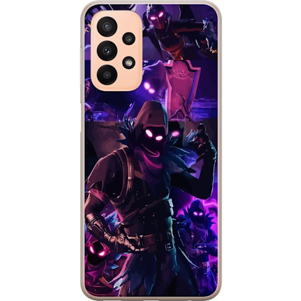 Samsung Galaxy A23 Läpinäkyvä kuori Fortnite Raven