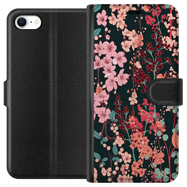 Apple iPhone 6 Tegnebogsetui Blomster