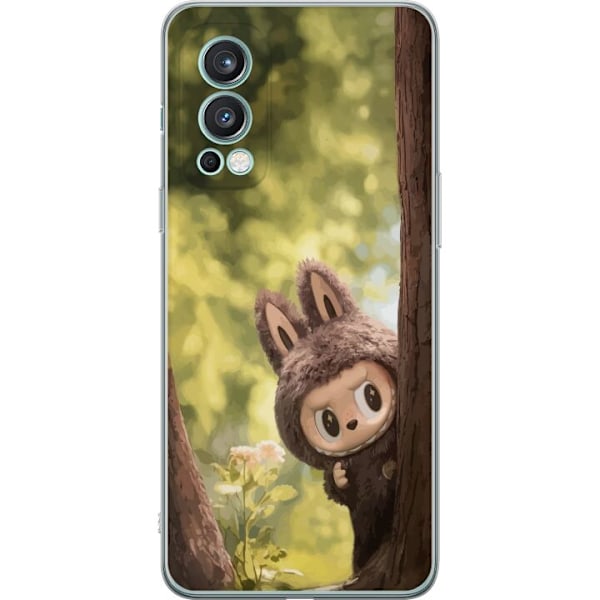 OnePlus Nord 2 5G Läpinäkyvä kuori Labubu Graffiti Vibes