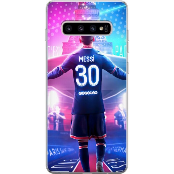 Samsung Galaxy S10+ Läpinäkyvä kuori Lionel Messi