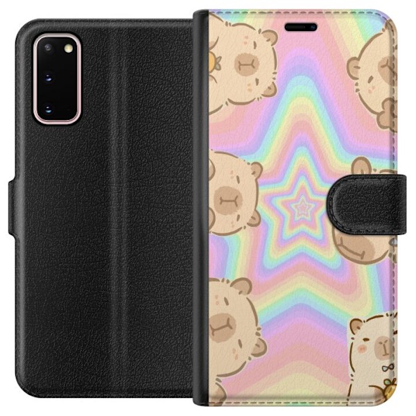 Samsung Galaxy S20 Lompakkokotelo Kawaii Capybara Galaxy Söp