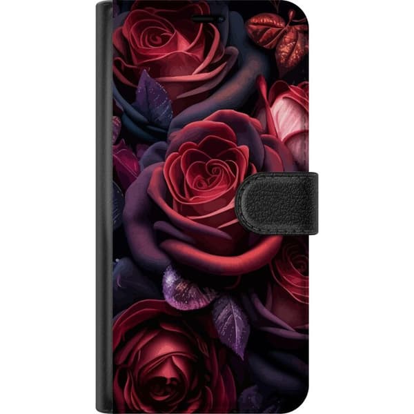 Kompatibelt Plånboksfodral till Apple iPhone 15 Pro Rosor