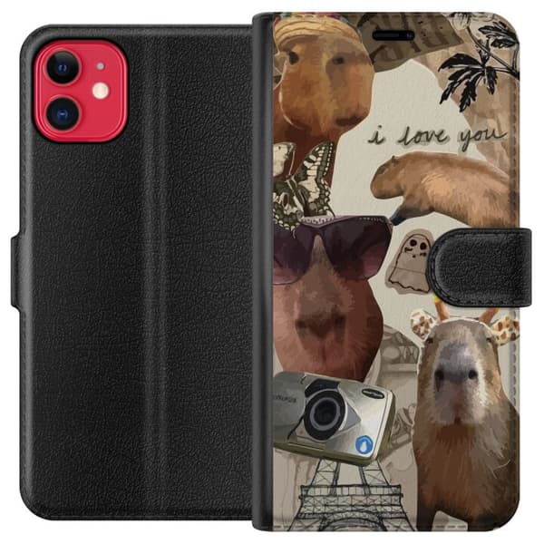 Kompatibel Tegnebogsetui til Apple iPhone 11 Capybara
