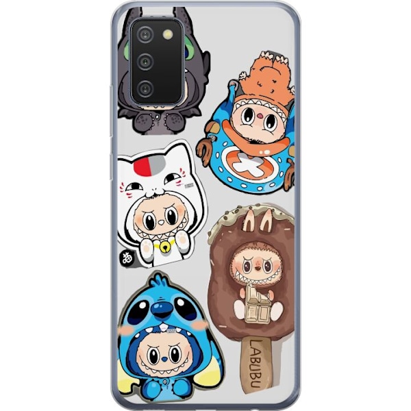 Samsung Galaxy A02s Läpinäkyvä kuori Labubu hahmokokoelma -