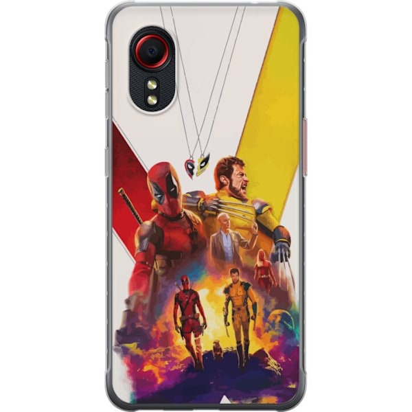 Samsung Galaxy Xcover 5 Läpinäkyvä kuori Wolverine Deadpool