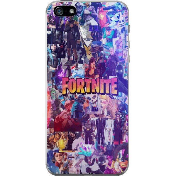 Apple iPhone 5 Gennemsigtig cover Fortnite