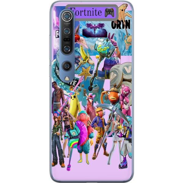 Xiaomi Mi 10 Pro 5G Gennemsigtig cover Fortnite