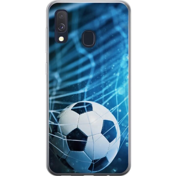 Samsung Galaxy A40 Gennemsigtig cover Fodbold
