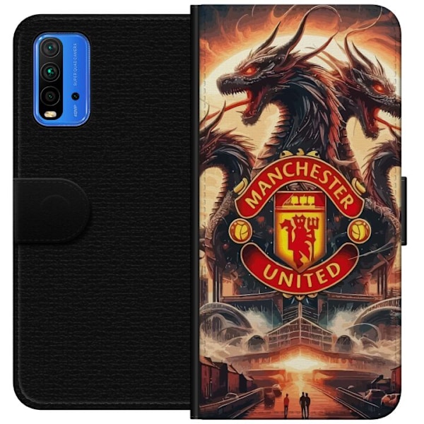 Xiaomi Redmi Note 9 4G Plånboksfodral Manchester United