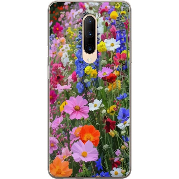 OnePlus 7 Pro Läpinäkyvä kuori Kukkakuvioinen mobiilikuori kesäisellä niityllä ja luontomaisemalla