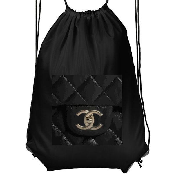 Gympapåse | Lätt Träningsväska för Vuxna Chanel Black svart Vuxen