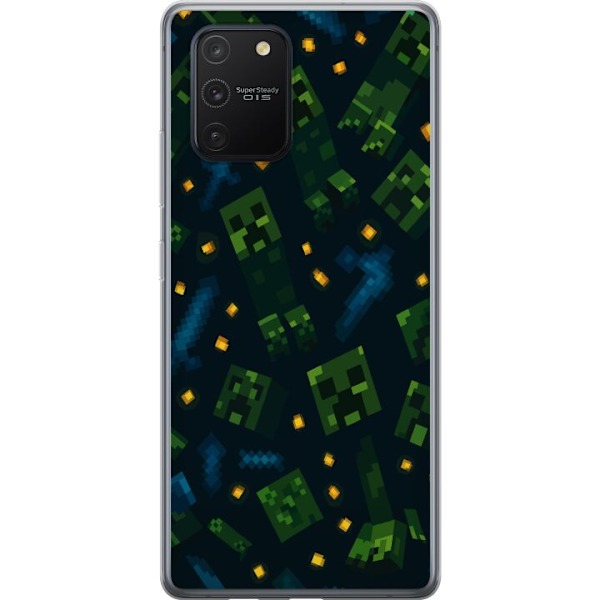 Samsung Galaxy S10 Lite Läpinäkyvä kuori Minecraft Dungeons Mob
