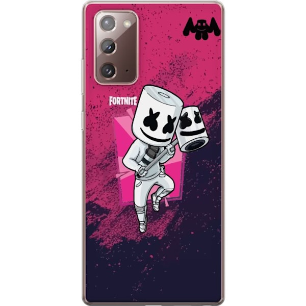 Samsung Galaxy Note20 Gennemsigtig cover Marshmello Fortnite S