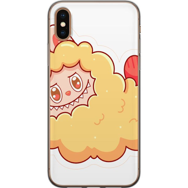 Apple iPhone XS Max Läpinäkyvä kuori Labubu Pesukarhu Pop Mart Hahmo Keräilyesine Söpö Suunnittelu Suosittu Teema Taideteos Leikkisarja