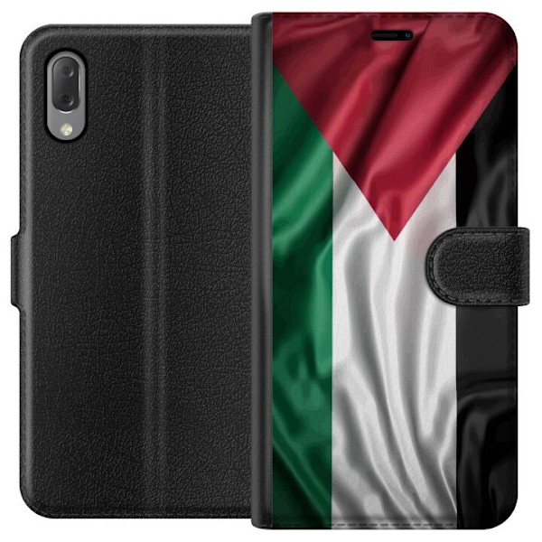 Sony Xperia L3 Tegnebogsetui Palestinaflaget – ikonisk frihedssymbol i rød, sort, hvid og grøn